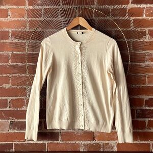 White Cardigan Sweater